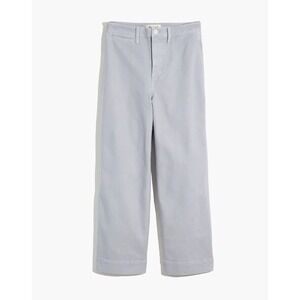 Madewell Gray Slim Emmett Wide‎ Leg Crop High Rise Neutral Casual Pants Size 29
